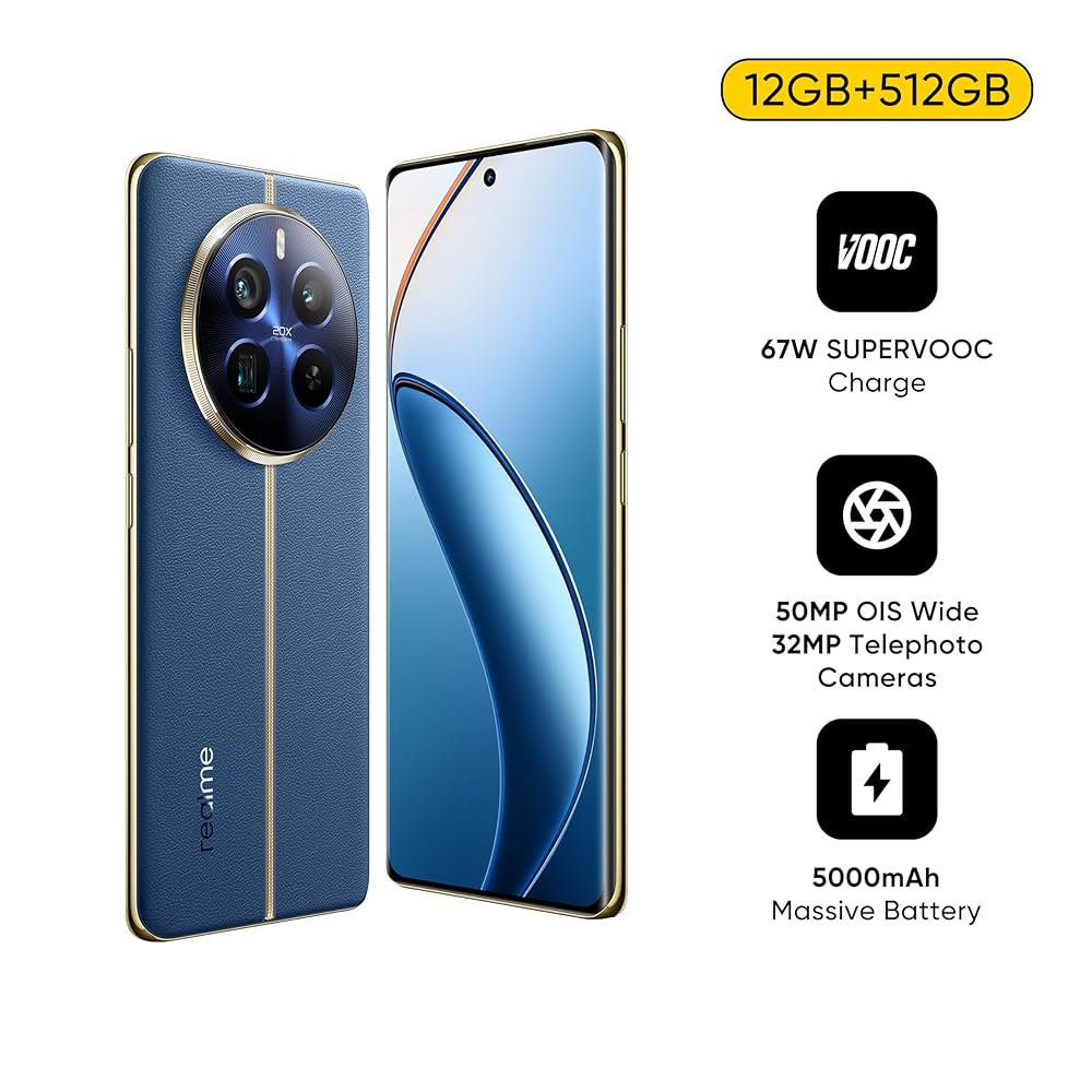 スマートフォン本体 realme 12 Pro+ 5G 12GB + 512G Blue Realme 12 Pro Plus 5G 12GB Memory 512GB Storage Android 14